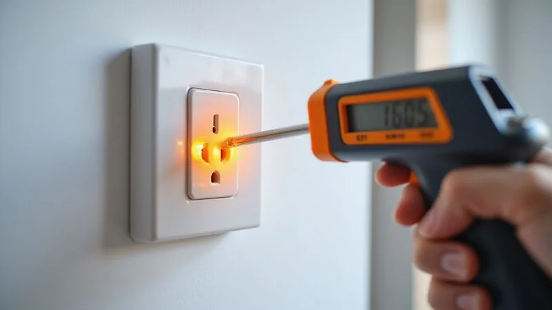 Ciepłe gniazdko elektryczne wymaga natychmiastowej interwencji elektryka